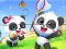 Игра Jigsaw Puzzle: Baby Panda Spring Outing онлайн