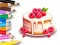 Игра Coloring Book: Berry Cake онлайн