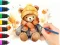 Игра Coloring Book: Autumn Bear онлайн
