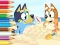 Игра Coloring Book: Bluey On The Beach онлайн