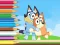 Игра Coloring Book: Bluey And Bingo Holiday онлайн
