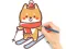 Игра Coloring Book: Skiing Puppy онлайн