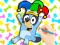 Игра Coloring Book: Clown Bluey онлайн