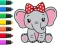 Игра Coloring Book: Elephant онлайн