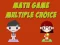 Игра Math Game Multiple Choice онлайн