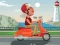 Игра City Scooter Ride Coloring онлайн