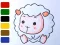 Игра Baby sheep ColoringBook онлайн