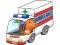 Игра Cartoon Ambulance Puzzle онлайн