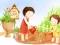 Игра Cartoon Childrens Day Puzzle онлайн