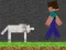 Игра Steve and Wolf онлайн