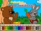 Игра Coloring book: Bear and rabbit онлайн