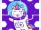 Игра Cute Rainbow Unicorn Puzzles онлайн