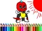 Игра Back To School: Mask Boy Coloring онлайн