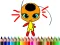 Игра Back To School: Dotted Girl Coloring онлайн