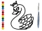 Игра Back To School: Swan Coloring Book онлайн