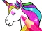 Игра Unicorn Coloring Book Glitter онлайн