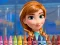 Игра Anna Frozen Coloring онлайн