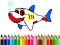 Игра Back To School: Shark Coloring Book онлайн