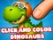 Игра Click And Colors Dinosaurs онлайн