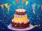 Игра Birthday cake puzzle онлайн