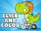 Игра Click And Color Dinosaurs онлайн