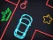Игра Neon Car Puzzle онлайн