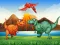 Игра Colorful Dinosaurs Match 3 онлайн