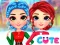 Игра Rainbow Girls Christmas Outfits онлайн