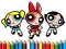 Игра PowerPuff Girls Coloring Book онлайн