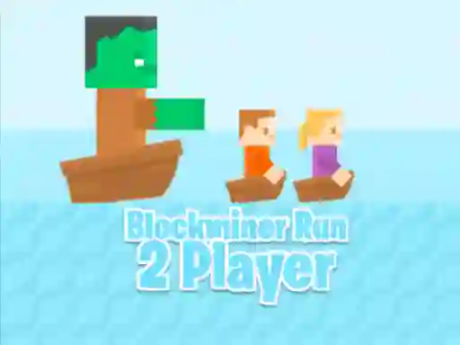 Игра Blockminer Run  2 player онлайн