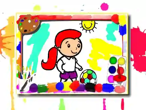 Игра Football Coloring Book онлайн