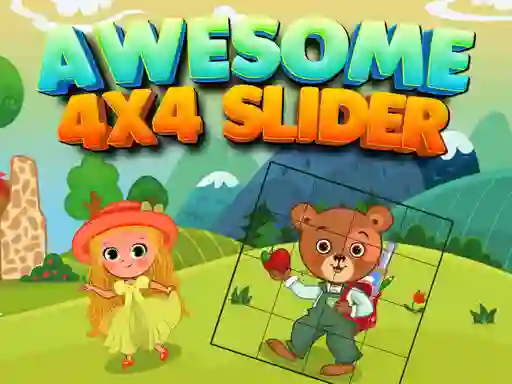 Игра Awesome 4x4 Slider онлайн