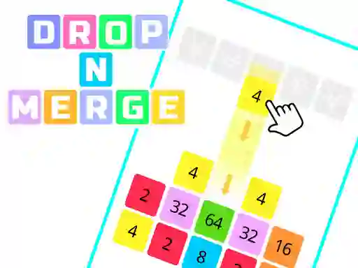 Игра Drop N Merge Blocks онлайн