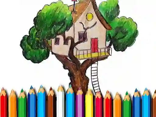 Игра Tree House Coloring Book онлайн