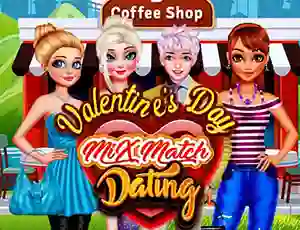 Игра Valentines Day Mix Match Dating онлайн