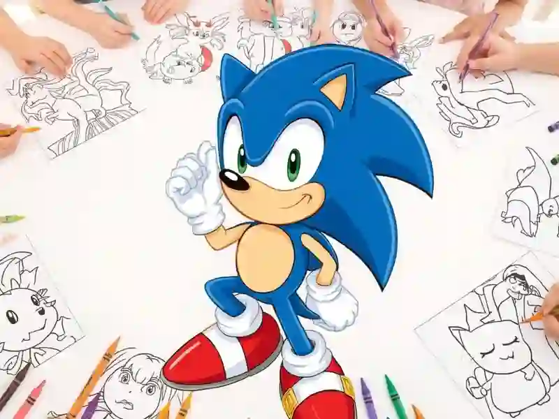 Игра Sonic Coloring онлайн