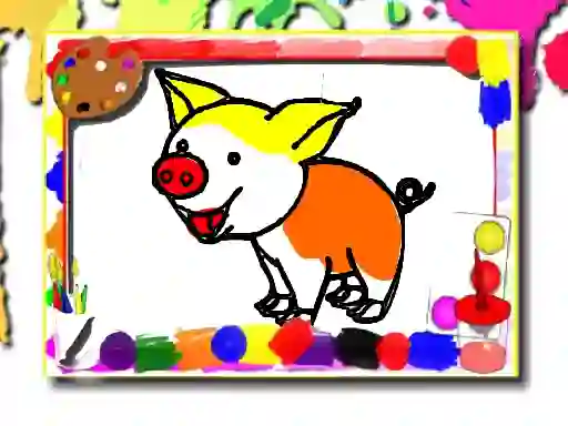 Игра Pigs Coloring Book онлайн