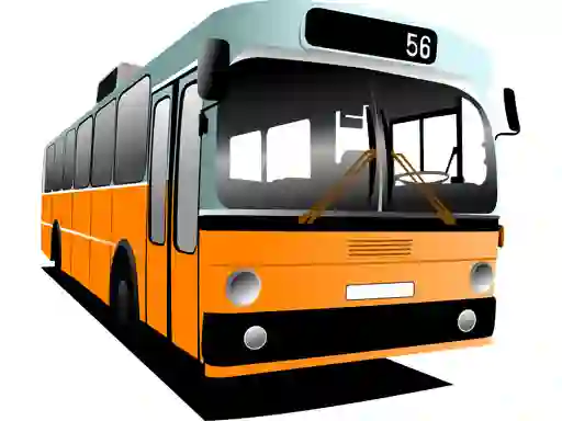 Игра Cartoon Bus Puzzle онлайн