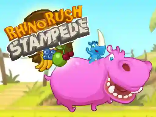 Игра Rhino Rush Stampede онлайн