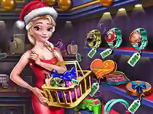 Игра Ice Queen Shopping Xmas Gift онлайн