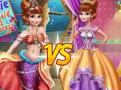 Игра Anna mermaid vs princess онлайн