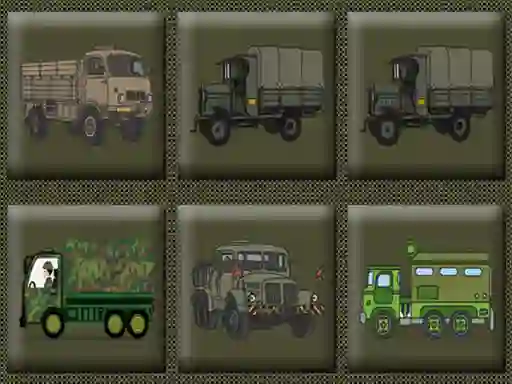 Игра Army Trucks Memory онлайн