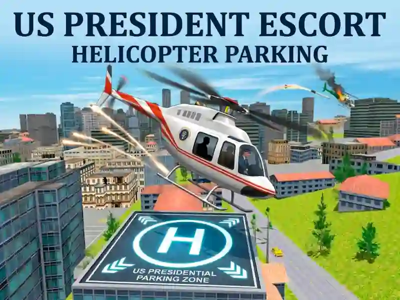 Игра US President Escort Helicopter Parking онлайн
