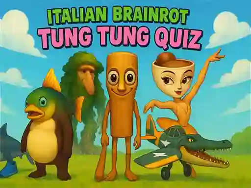 Игра Italian Brainrot tung Tung Quiz онлайн