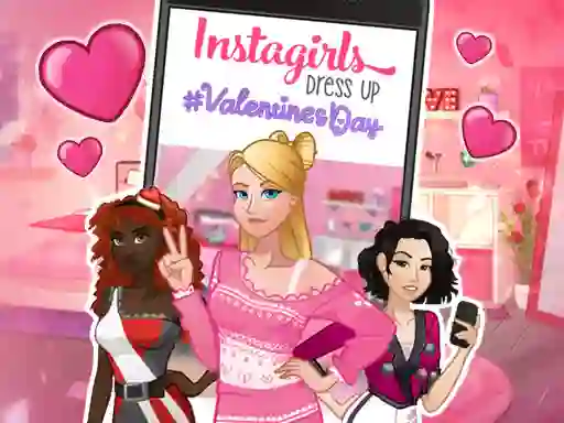 Игра Instagirls: Valentine Dress Up онлайн