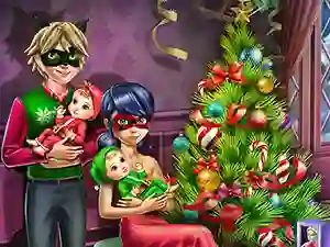 Игра Dotted Girl Family Christmas онлайн
