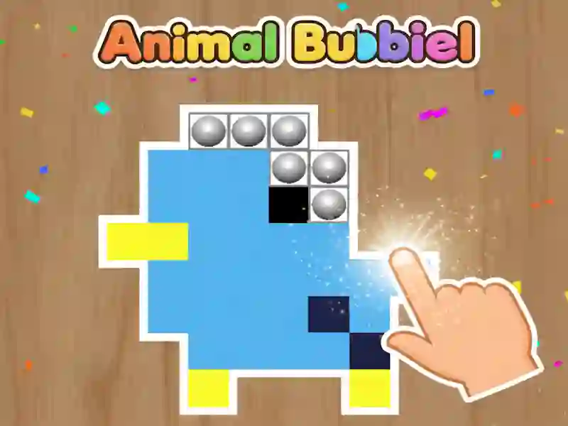 Игра Animal Bubble Pixel онлайн