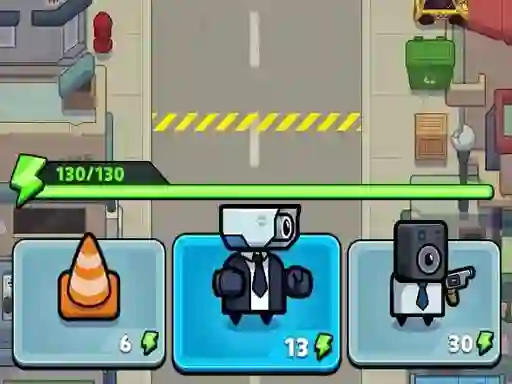 Игра Toilet fight Police vs zombie онлайн