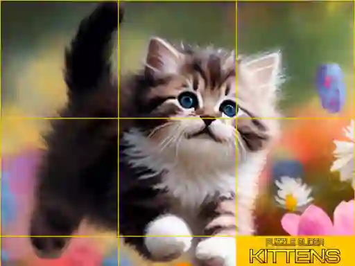 Игра Puzzle Sliding Kittens онлайн