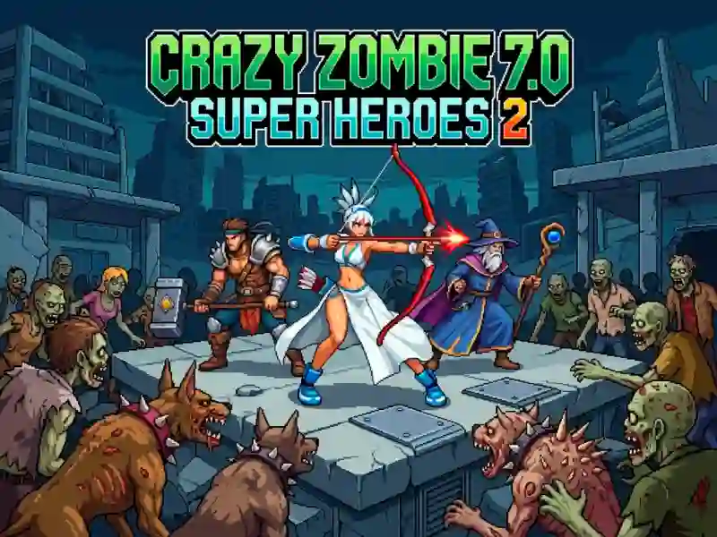Игра Crazy Zombie 7.0 Super Heroes 2 онлайн
